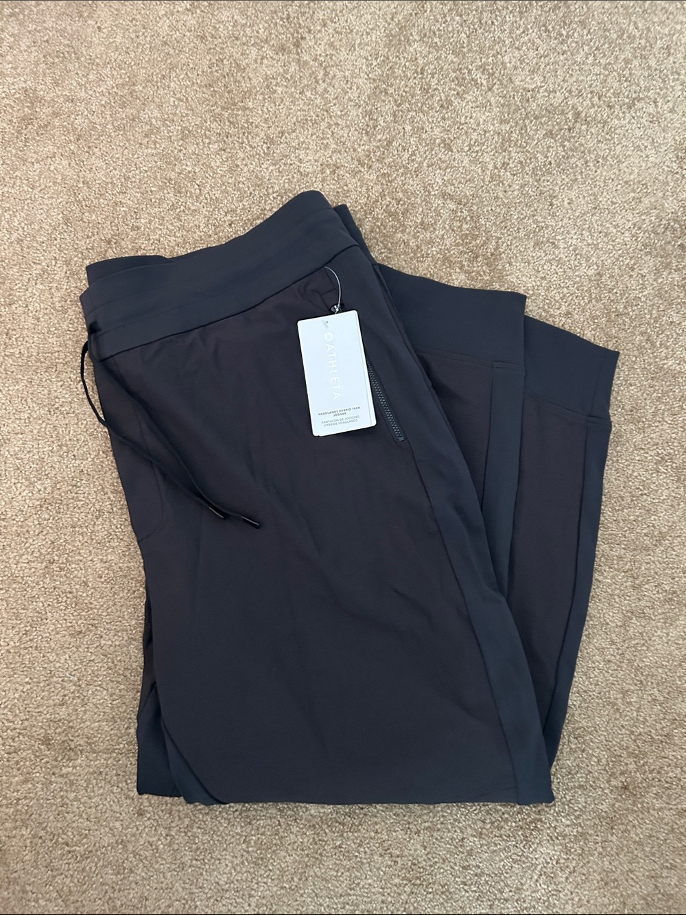 Athleta Women’s Hybrid Trek Black Jogger $108